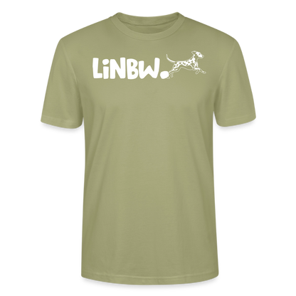 LiNBW. Unisex T-Shirt Premium Crew White Edition Life is not just black and white - Nebelgrün