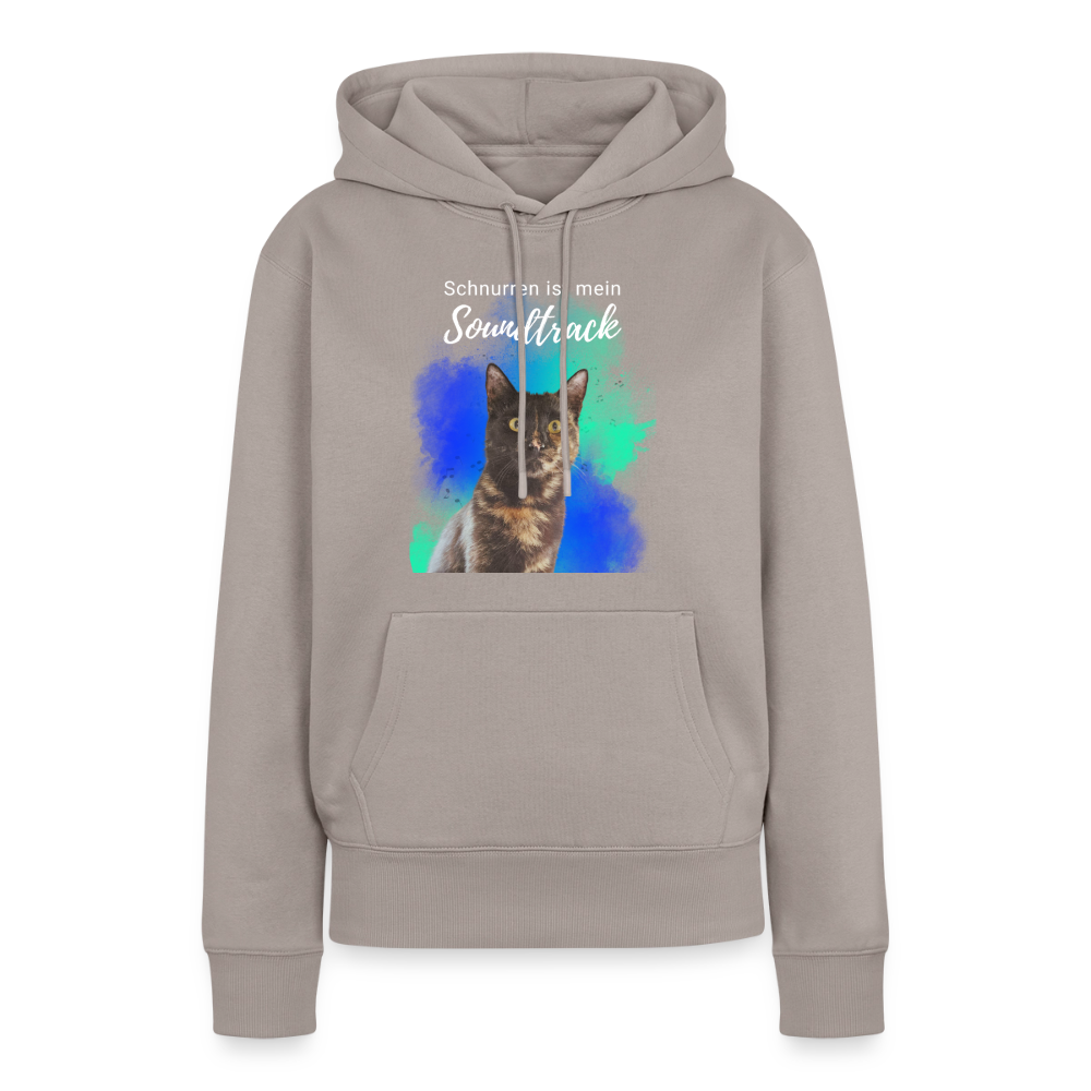 Nala's Hoodie Schnurren ist mein Soundtrack White Edition - Taupe