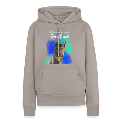 Nala's Hoodie Schnurren ist mein Soundtrack White Edition - Taupe