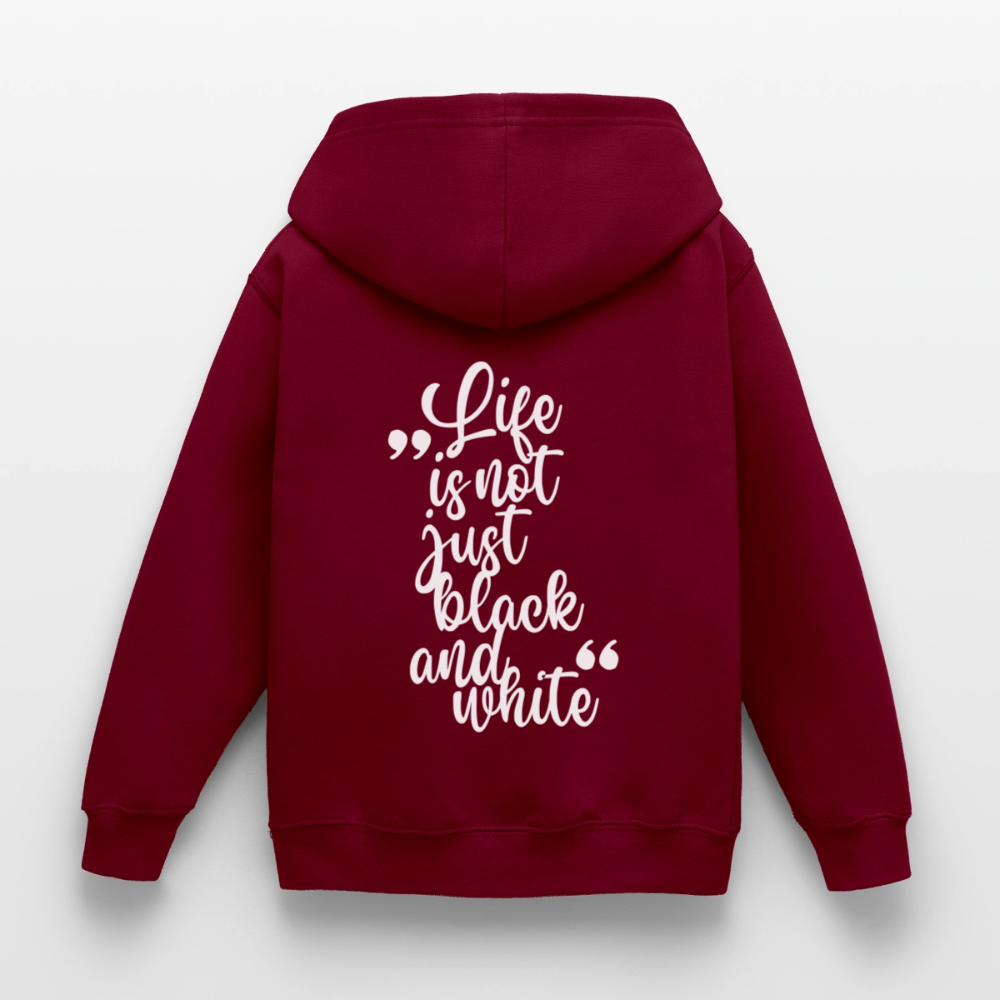 LiNBW. Crew Hoodie Life is not just black and white Edition White - LiNBW.