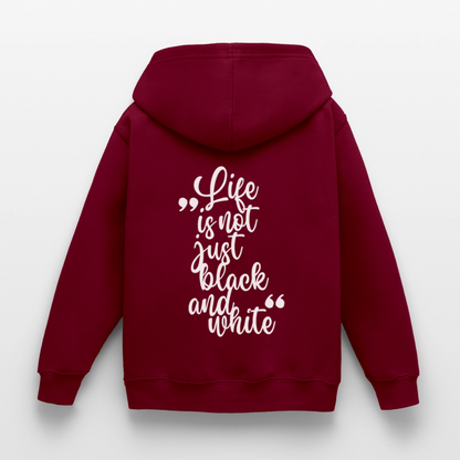 LiNBW. Crew Hoodie Life is not just black and white Edition White - LiNBW.