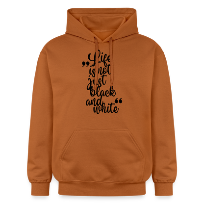 Life is not just black and white Hoodie Black Edition - Athletic Orange