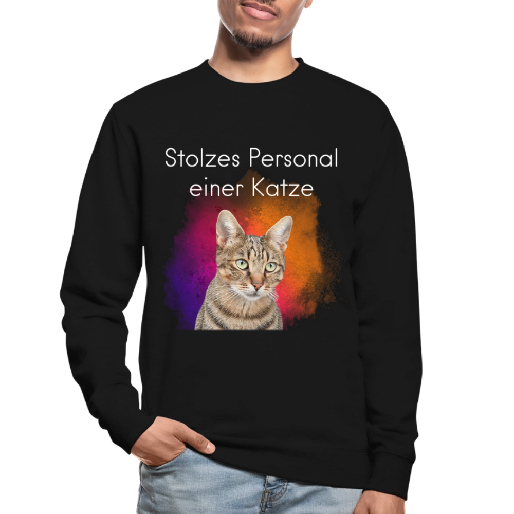 Pedro's Classic Pullover Stolzes Personal einer Katze White Edition - LiNBW.