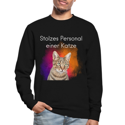 Pedro's Classic Pullover Stolzes Personal einer Katze White Edition - LiNBW.