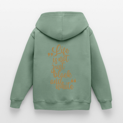LiNBW. Crew Hoodie Life is not just black and white Edition Brown - LiNBW.