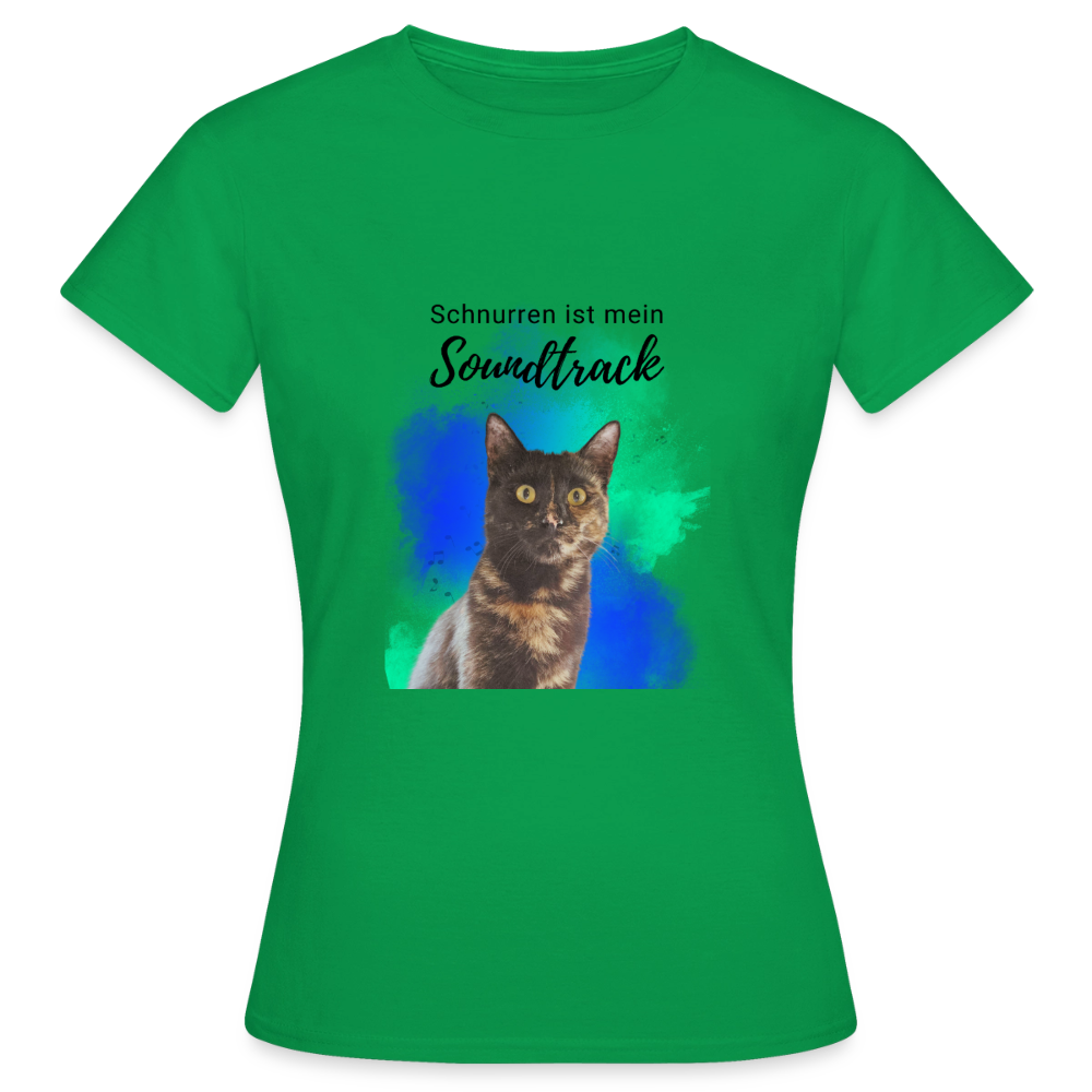 Nala's T-Shirt Schnurren ist mein Soundtrack Black Edition - Kelly Green