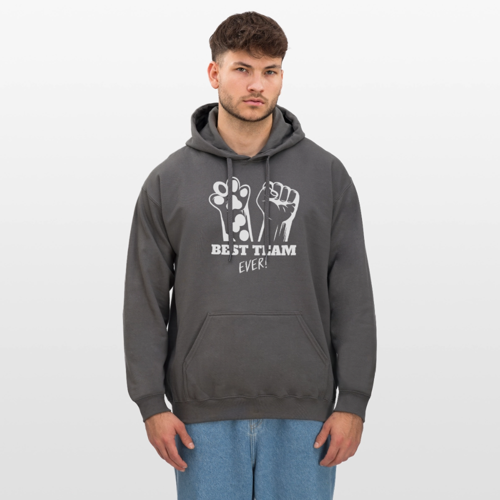 Best Team Ever Hoodie White Edition - Dunkelgrau