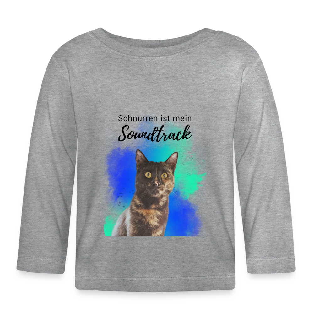 Nala´s Langarmshirt Schnurren ist mein Soundtrack - Grau meliert