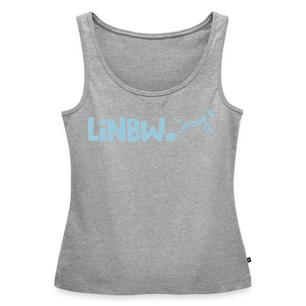 LiNBW. Tank Top Premium Blue Edition Life is not just black and white - Grau meliert