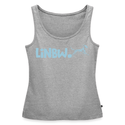 LiNBW. Tank Top Premium Blue Edition Life is not just black and white - Grau meliert