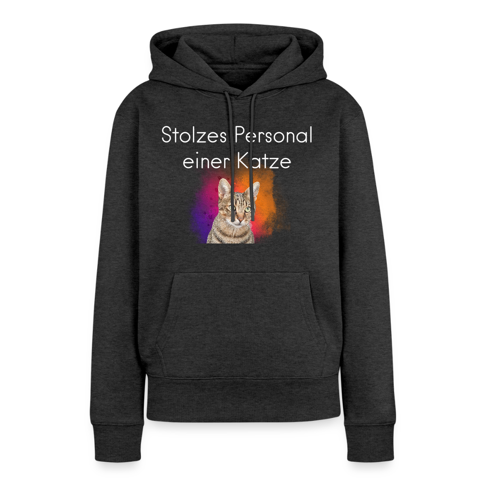 Pedro's Hoodie Stolzes Personal einer Katze White Edition - Anthrazit meliert