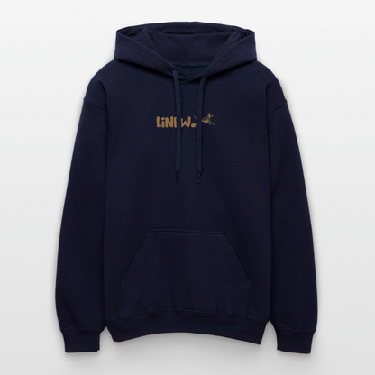 LiNBW. Crew Hoodie Brown Edition Life is not just black and white - Navy