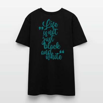 LiNBW. Unisex T-Shirt Premium Crew Blue Edition Life is not just black and white - LiNBW.