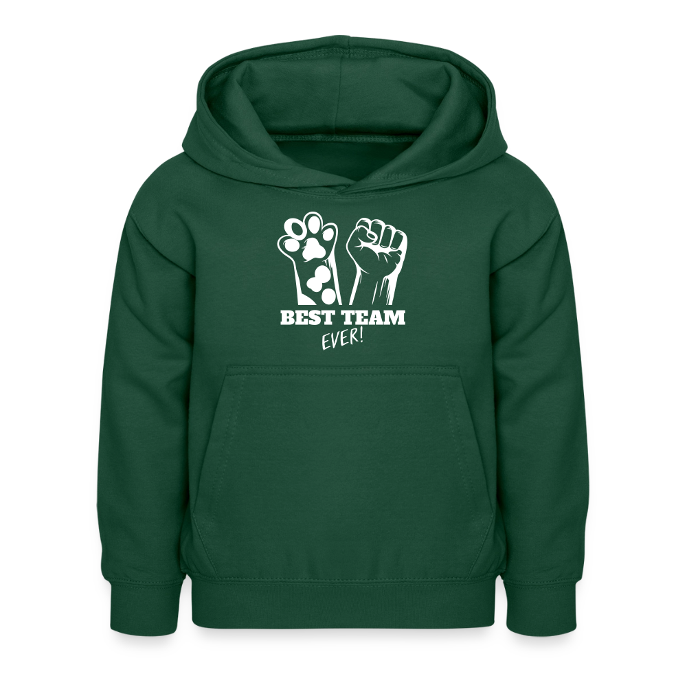 Best Team Ever  Hoodie White Edition - Flaschengrün