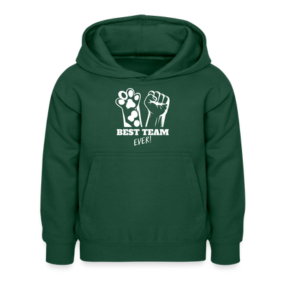 Best Team Ever  Hoodie White Edition - Flaschengrün