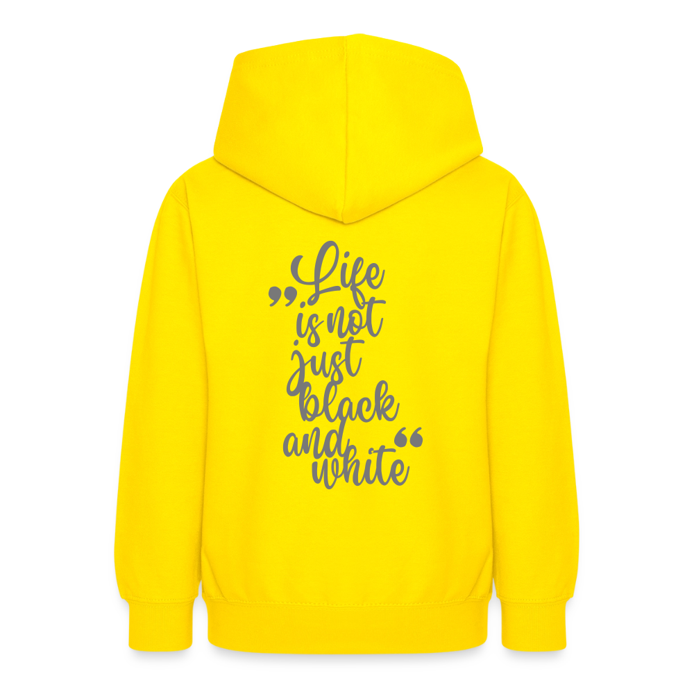 LiNBW. Crew Hoodie Life is not just black and white Edition Grey - LiNBW.