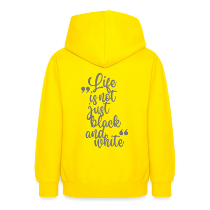 LiNBW. Crew Hoodie Life is not just black and white Edition Grey - LiNBW.