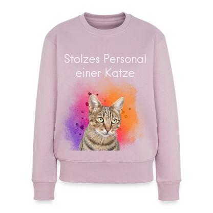 Pedro's Pullover Stolzes Personal einer Katze White Edition - Altrosa