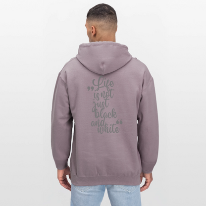 LiNBW. Crew Hoodie Grey Edition Life is not just black and white - Lilagrau 