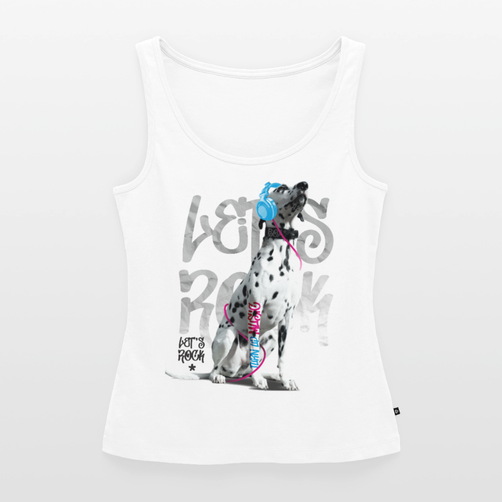 Boa´s Tank Top Premium Let´s Rock - Weiß