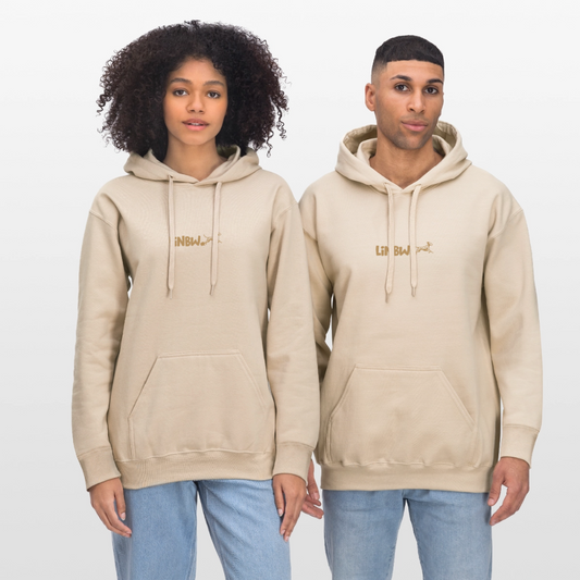 LiNBW. Crew Hoodie Brown Edition Life is not just black and white - Sand