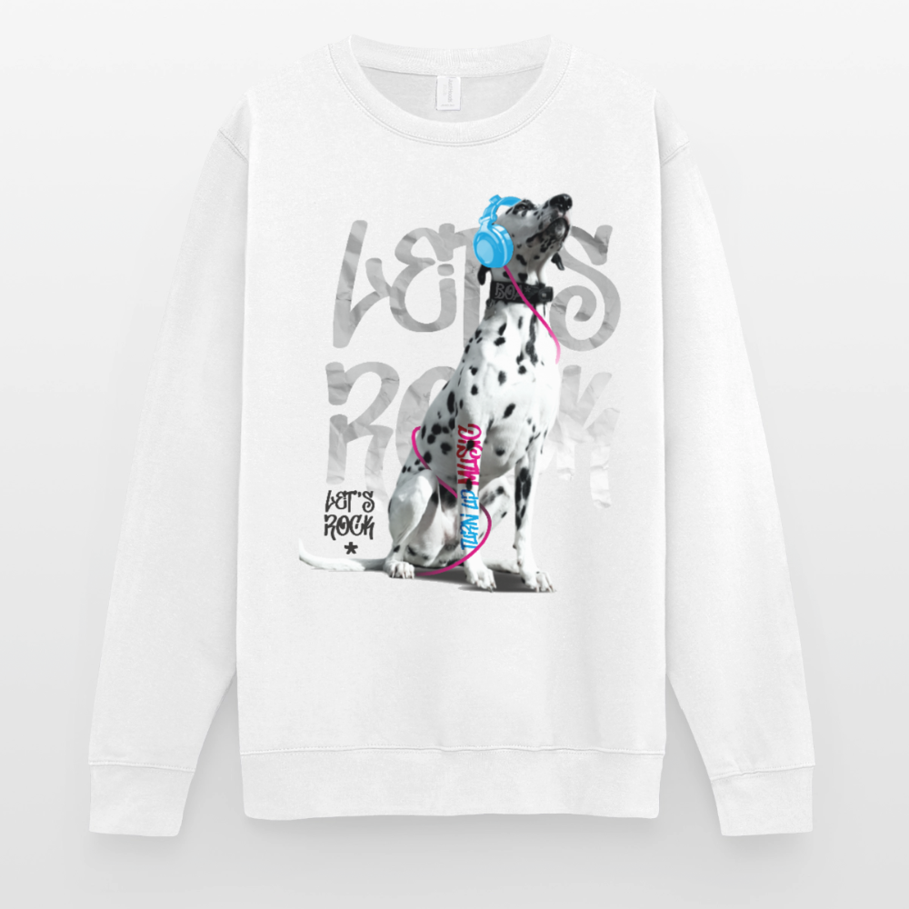 Boa's Classic Pullover Let's Rock - Weiß