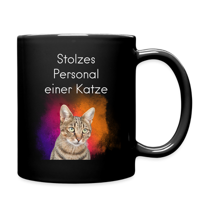 Pedro´s Keramiktasse Stolzes Personal einer Katze Black Edition - Schwarz