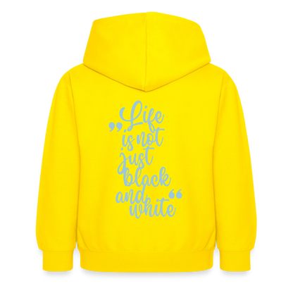 LiNBW. Crew Hoodie Life is not just black and white Edition Blue - LiNBW.