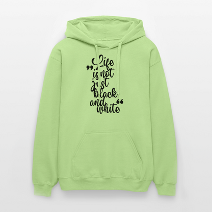 Life is not just black and white Hoodie Black Edition - Pistazie