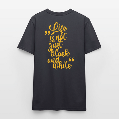 LiNBW. Unisex T-Shirt Premium Crew Yellow Edition Life is not just black and white - LiNBW.