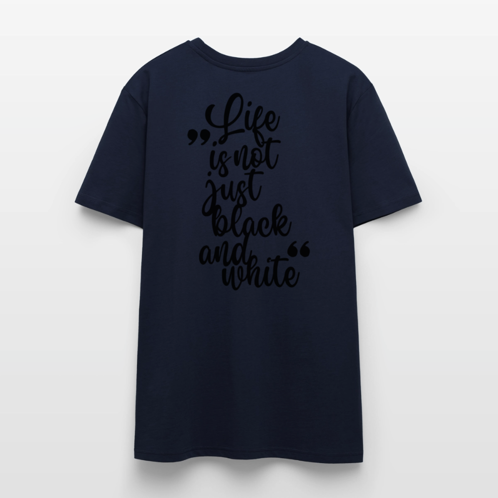 LiNBW. Unisex T-Shirt Premium Crew Black Edition Life is not just black and white - LiNBW.