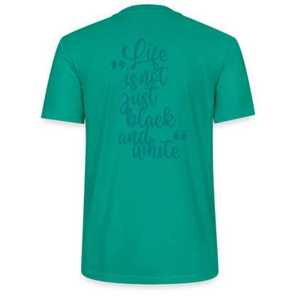 LiNBW. Unisex T-Shirt Premium Crew Blue Edition Life is not just black and white - LiNBW.