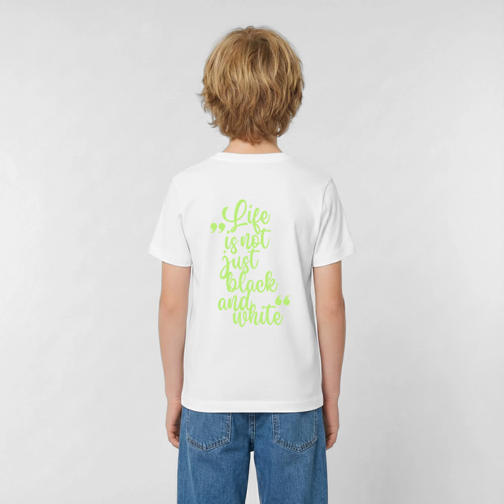 LiNBW. Crew T-Shirt Green Edition Life is not just black and white - LiNBW.