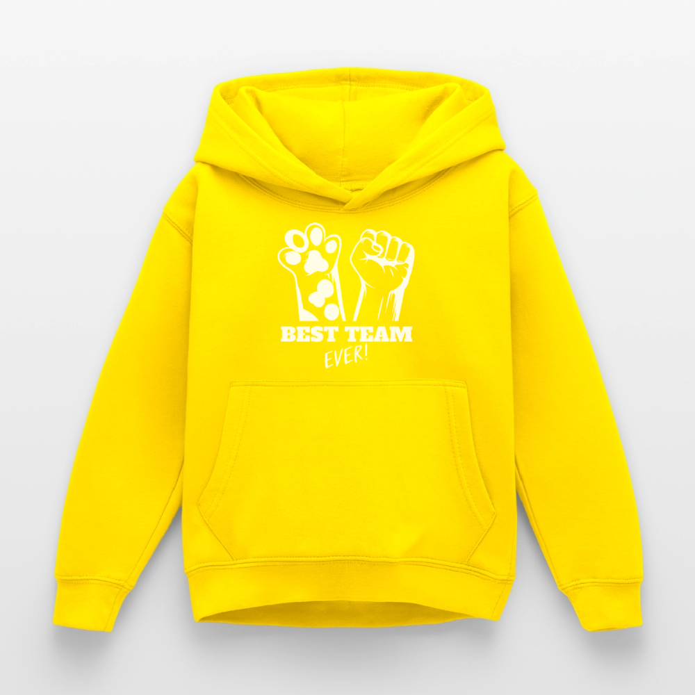 Best Team Ever  Hoodie White Edition - Gelb