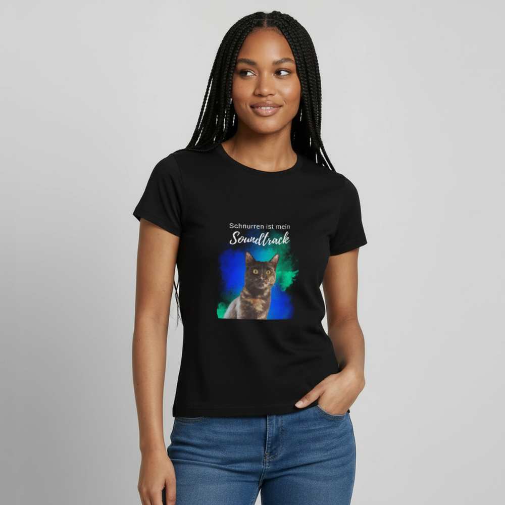 Nala's T-Shirt Schnurren ist mein Soundtrack White Edition - Schwarz