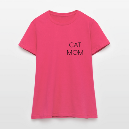 Pedro's T-Shirt CAT MOM Stolzes Personal einer Katze Black Edition - Azalea