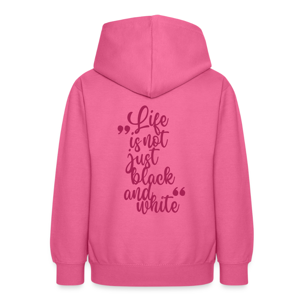 LiNBW. Crew Hoodie Life is not just black and white Edition Pink - LiNBW.