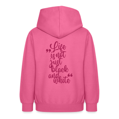 LiNBW. Crew Hoodie Life is not just black and white Edition Pink - LiNBW.