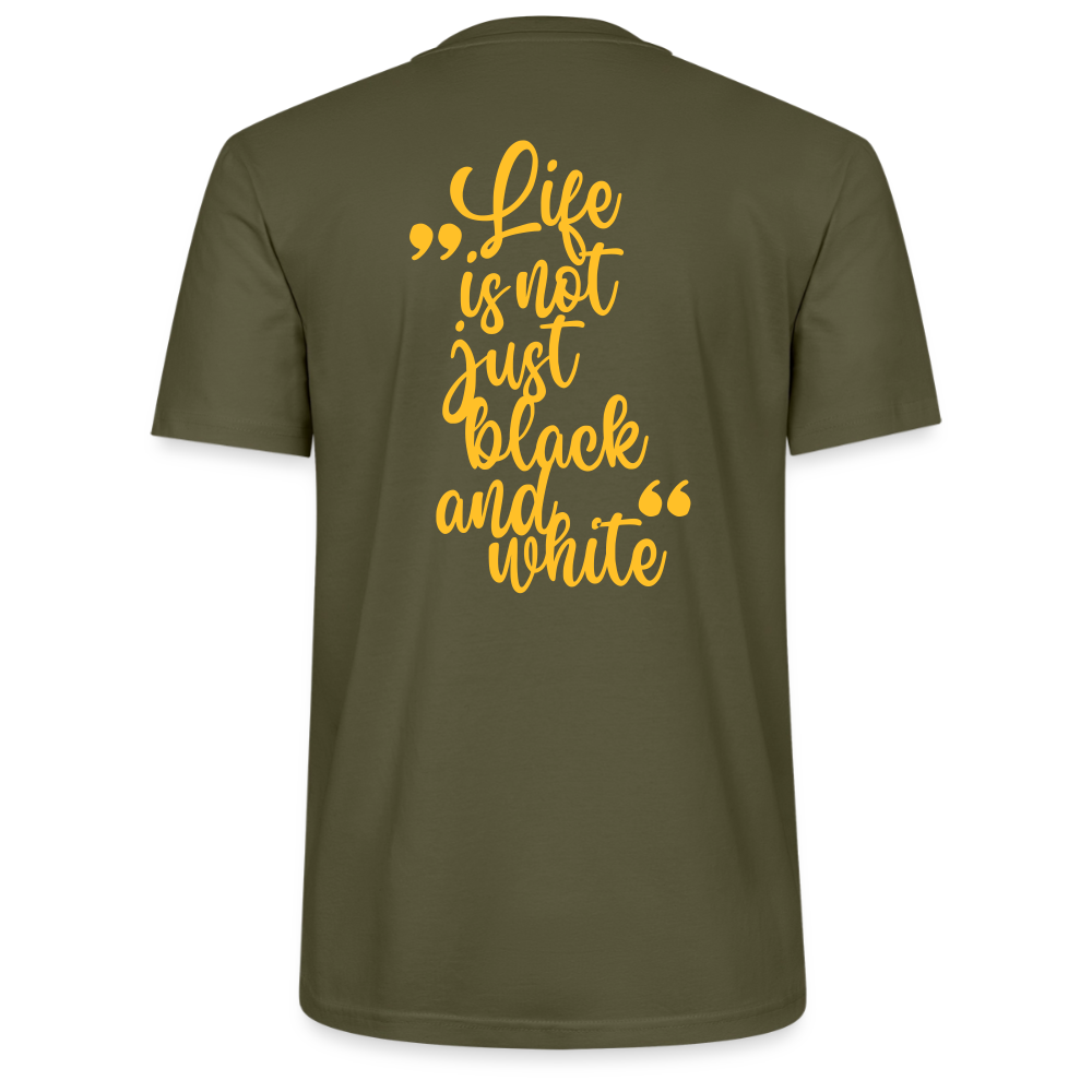 LiNBW. Unisex T-Shirt Premium Crew Yellow Edition Life is not just black and white - LiNBW.