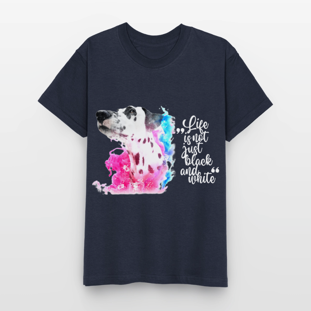 Boa's T-Shirt Splash White Edition Life is not just black and white - Navy