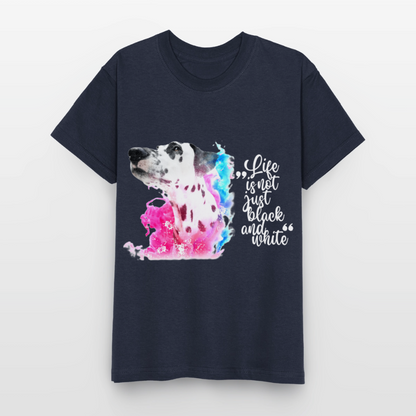 Boa's T-Shirt Splash White Edition Life is not just black and white - Navy
