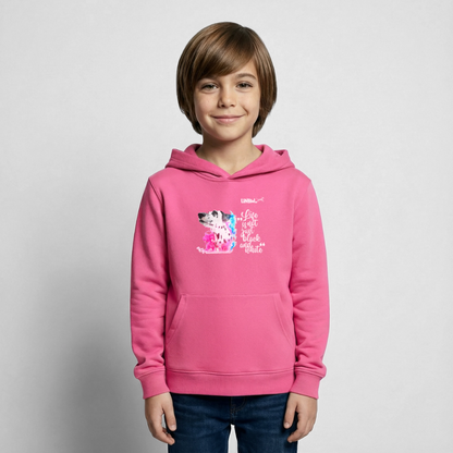 Boa's Hoodie Splash Life is not just black and white Edition White - Pink