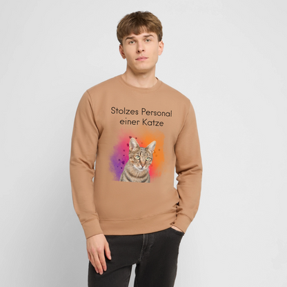 Pedro's Classic Pullover Stolzes Personal einer Katze Black Edition - Mocca