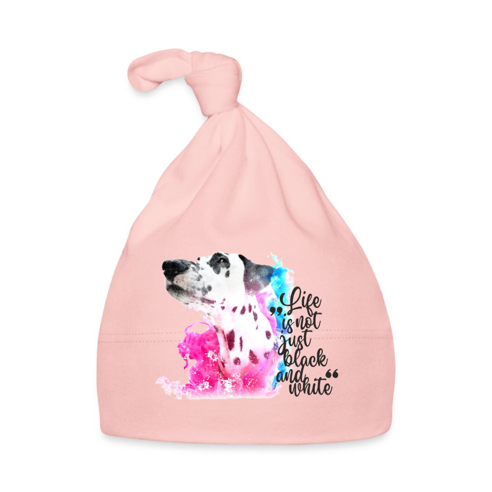 Boa´s Baby Mütze Splash Life is not just black and white - Rosa
