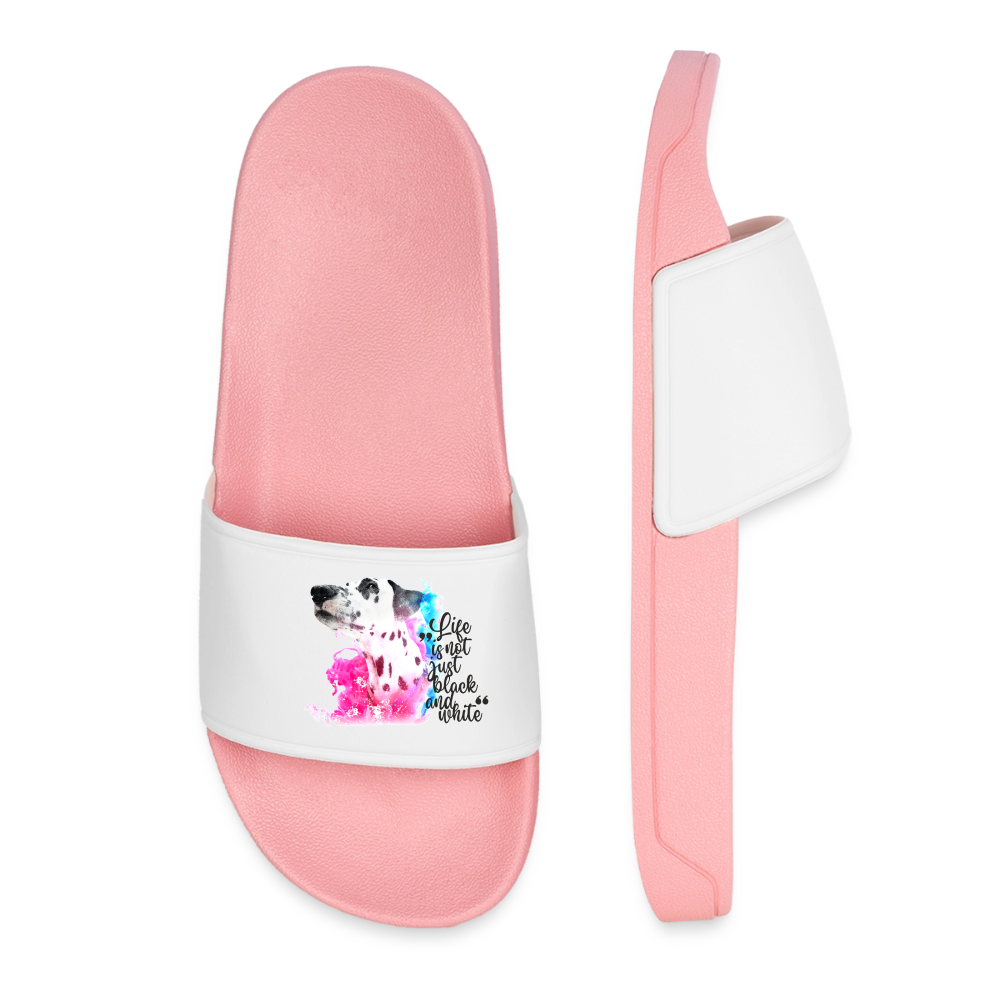 Boa´s Badelatschen für Frauen Splash Edition Life is not just black and white - Hellrosa