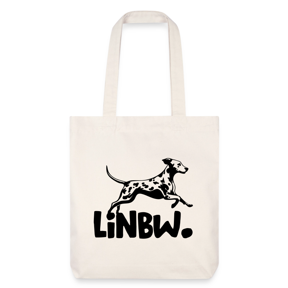 LiNBW. Stoffbeutel Black Edition - Naturweiß