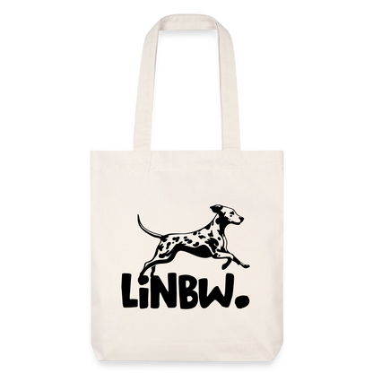 LiNBW. Stoffbeutel Black Edition - Naturweiß
