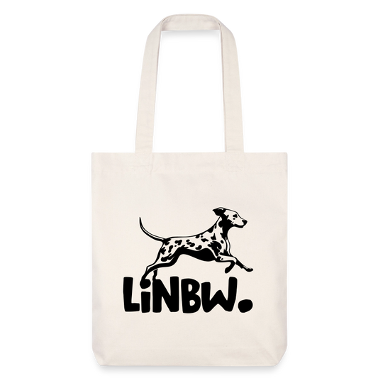 LiNBW. Stoffbeutel Black Edition - Naturweiß