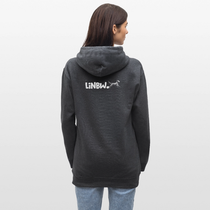 Life is not just black and white Hoodie White Edition - Dunkelgrau meliert