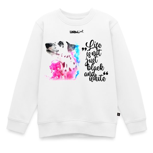 Boa's Pullover Splash Life is not just black and white Edition Black - Weiß